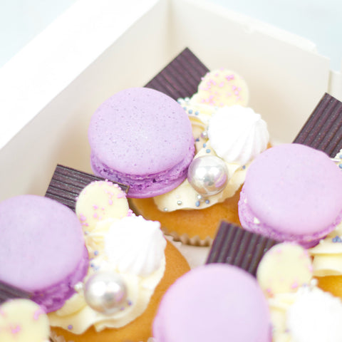 Topped Cupcakes - Lila (6 stuks)