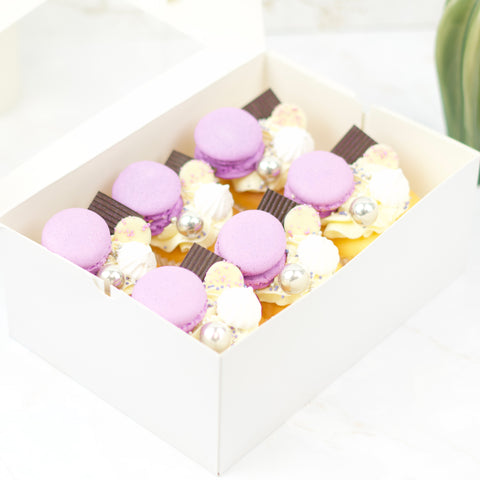 Topped Cupcakes - Lila (6 stuks)