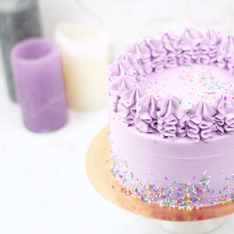 Lila Sprinkle Birthday Cake